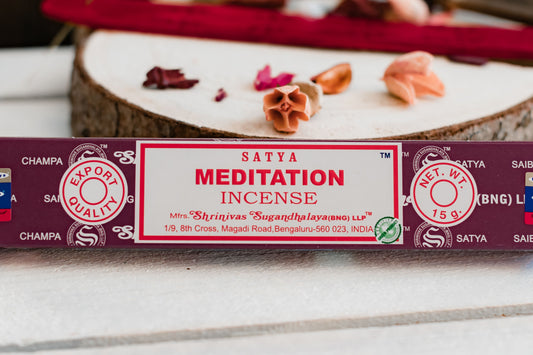 Räucherstäbchen “Meditation” (Satya) - Perfekter Begleiter für Meditation, Yoga & Entspannung