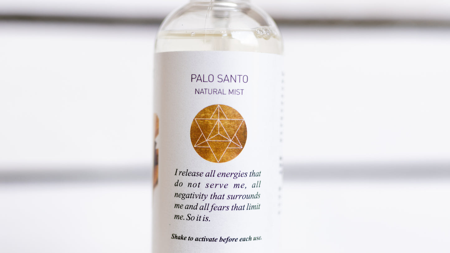 Duftspray Palo Santo für Räume und deine Aura - 100ml Natürliches Räucherspray für Meditation, Yoga & Co.