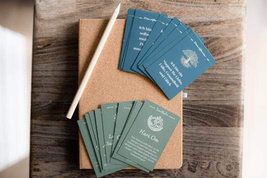 Mini-Set für Daily Journaling inkl. Notizbuch & Meditationskarten