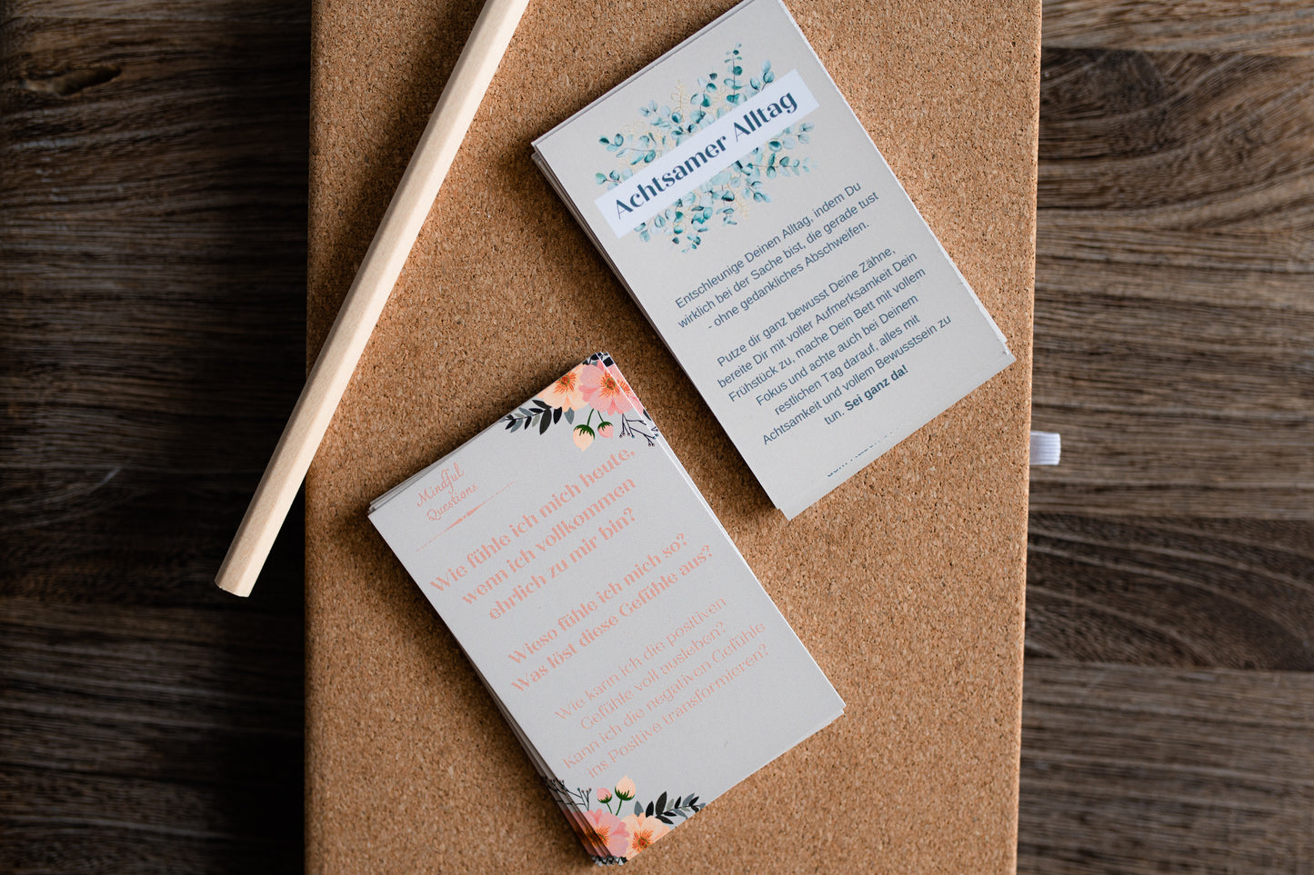 Mini-Set für Daily Journaling inkl. Notizbuch & Meditationskarten